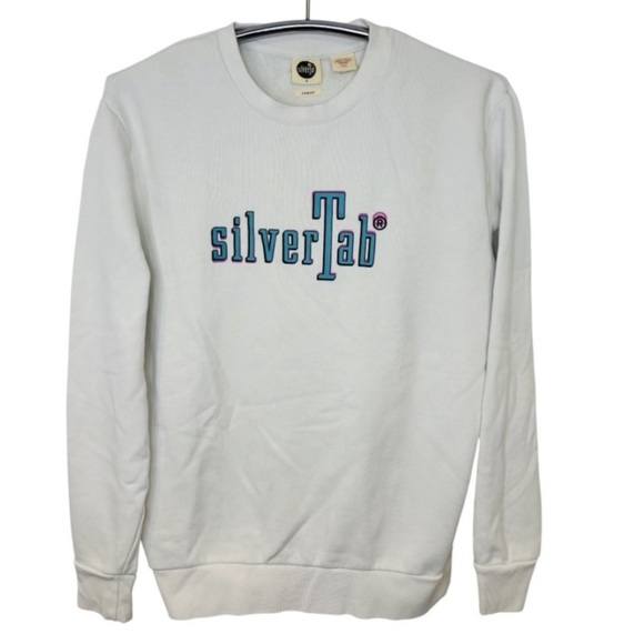 Levi’s SilverTab White Crewneck Sweatshirt - Picture 1 of 9